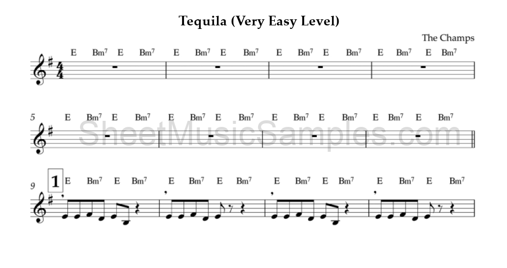 Tequila (Very Easy Level)