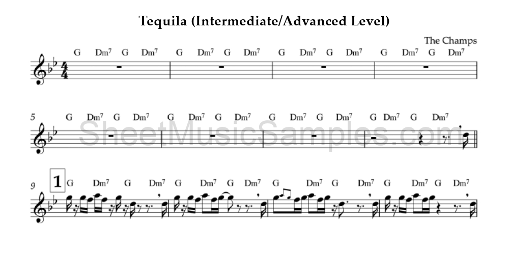 Tequila (Intermediate/Advanced Level)