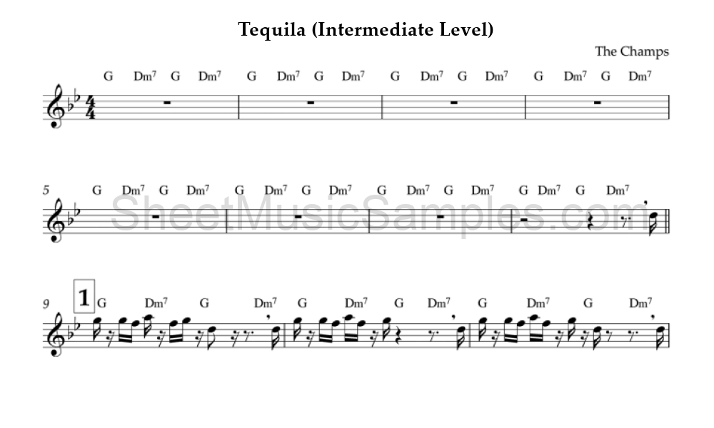 Tequila (Intermediate Level)