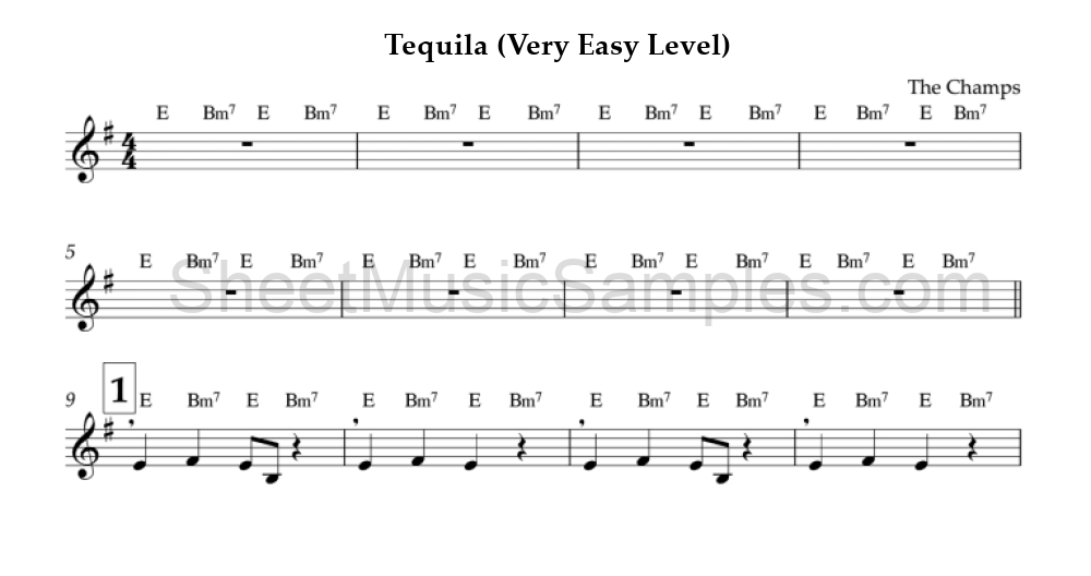 Tequila (Very Easy Level)