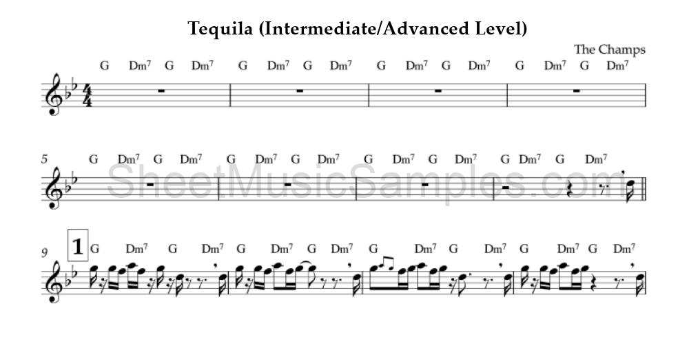 Tequila (Intermediate/Advanced Level)