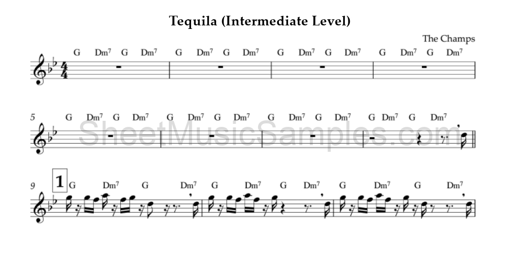 Tequila (Intermediate Level)