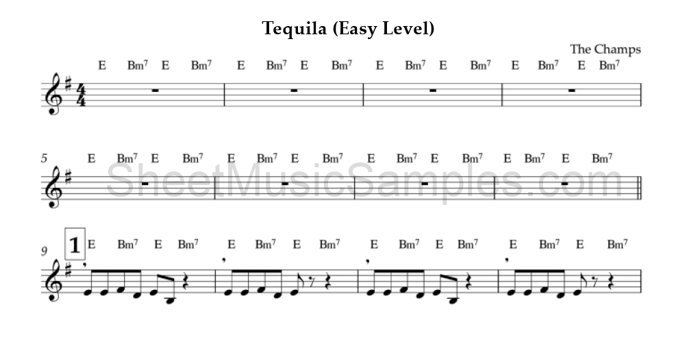 Tequila (Easy Level)