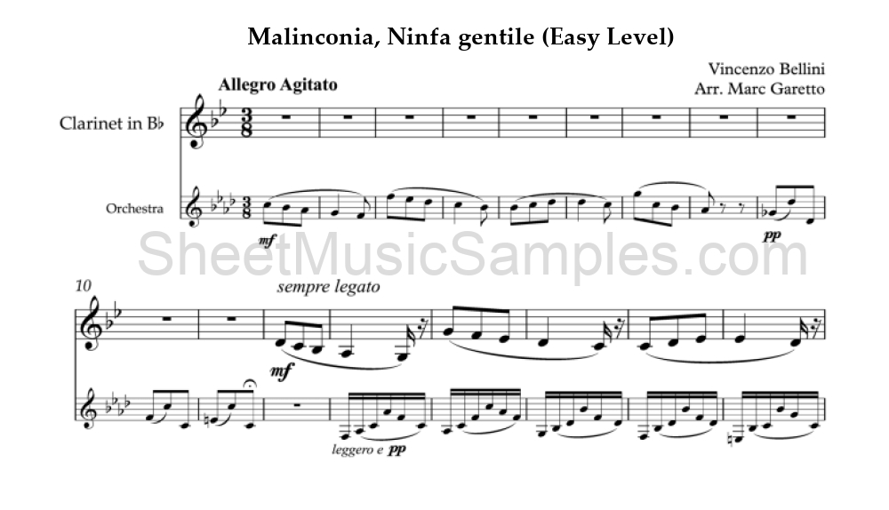 Malinconia, Ninfa gentile (Easy Level)