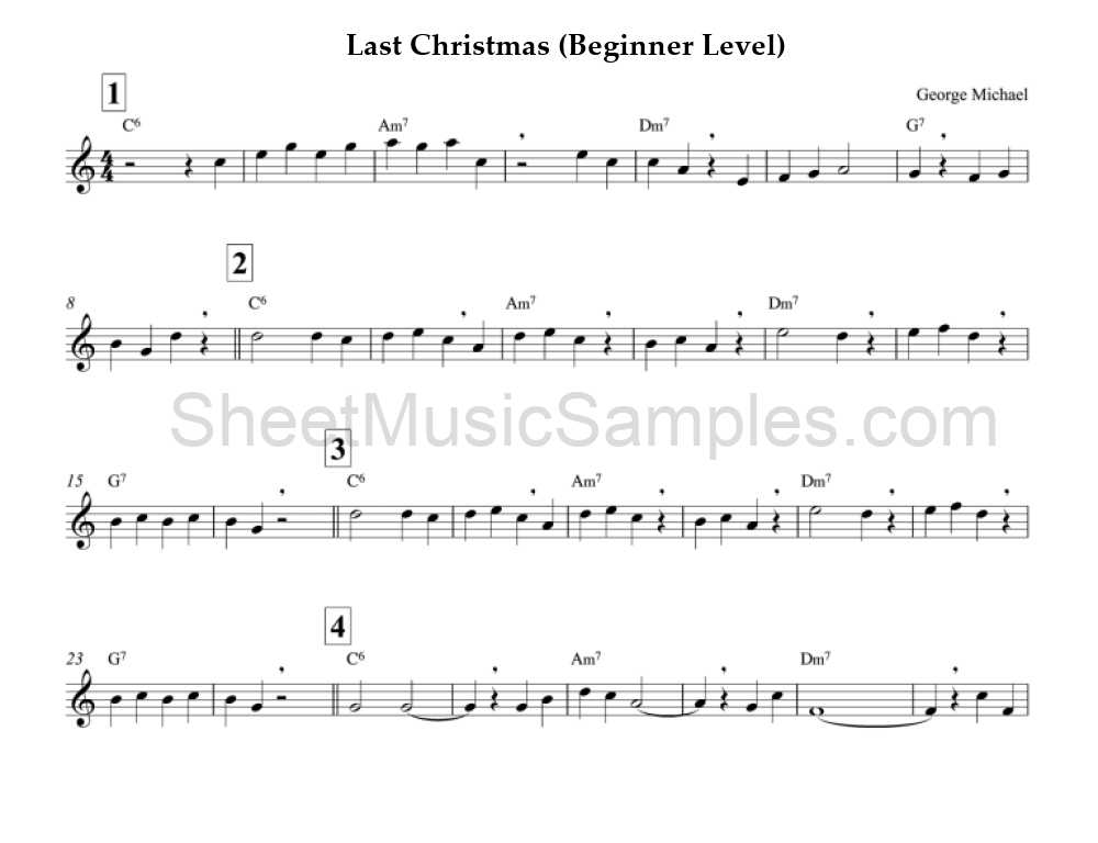 Last Christmas (Beginner Level)