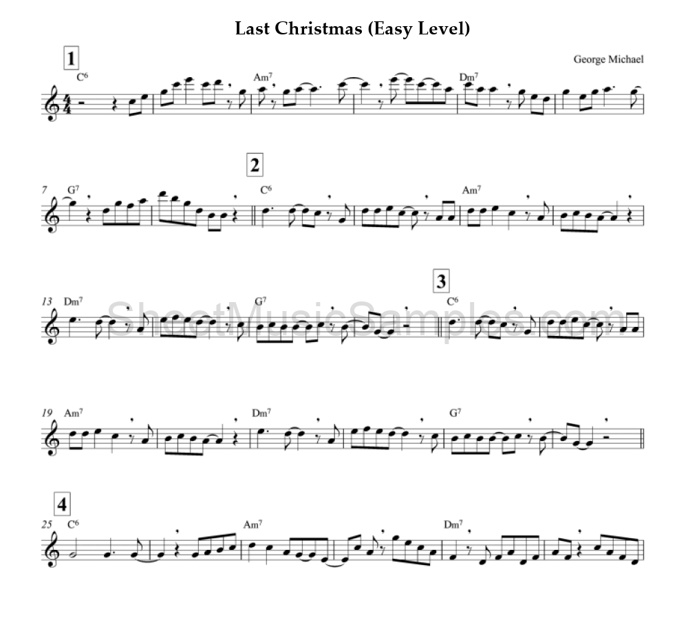 Last Christmas (Easy Level)