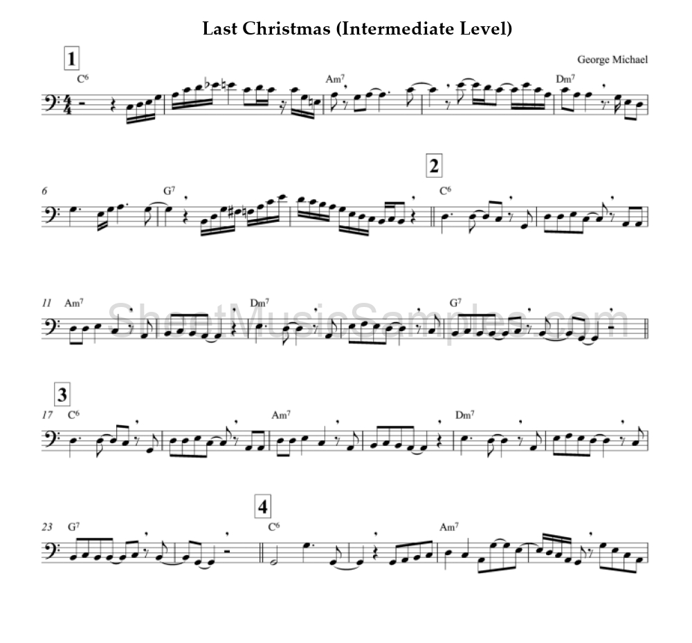 Last Christmas (Intermediate Level)