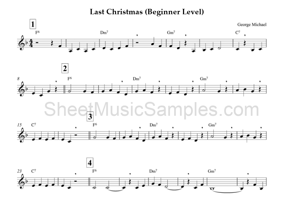 Last Christmas (Beginner Level)