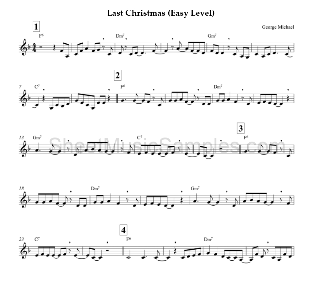 Last Christmas (Easy Level)