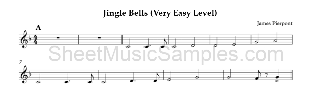 Jingle Bells (Very Easy Level)