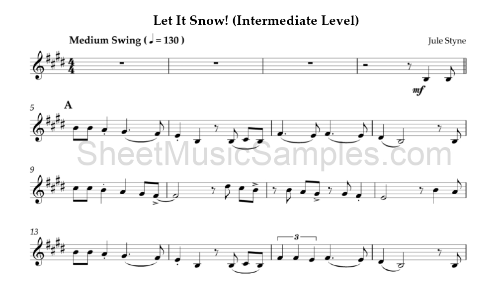 Let It Snow! (Intermediate Level)