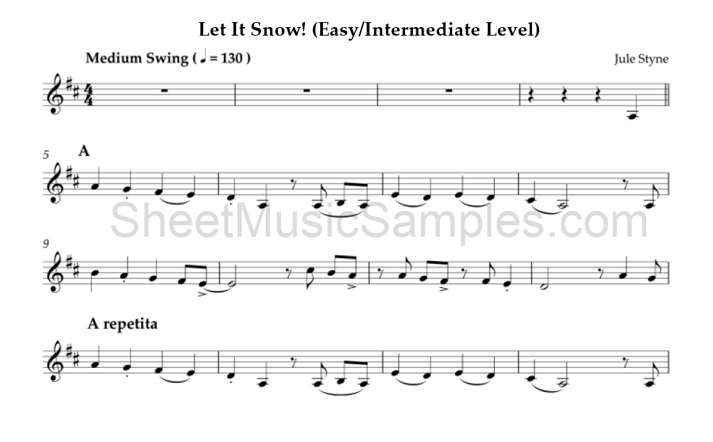 Let It Snow! (Easy/Intermediate Level)