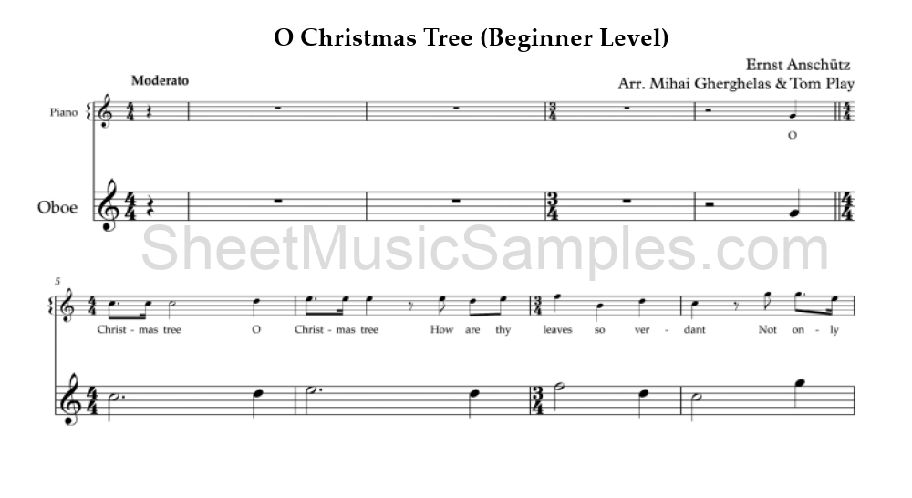 O Christmas Tree (Beginner Level)