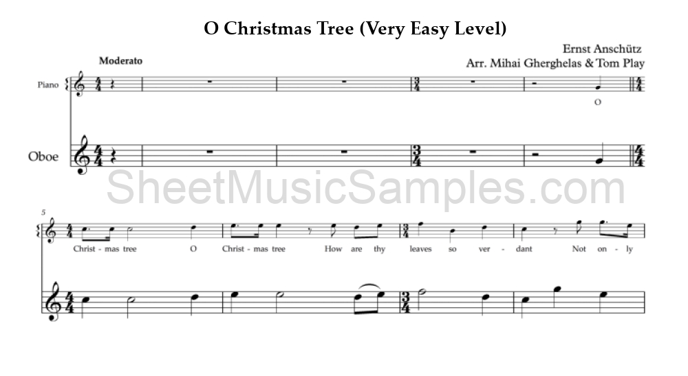 O Christmas Tree (Very Easy Level)