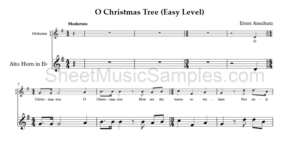 O Christmas Tree (Easy Level)