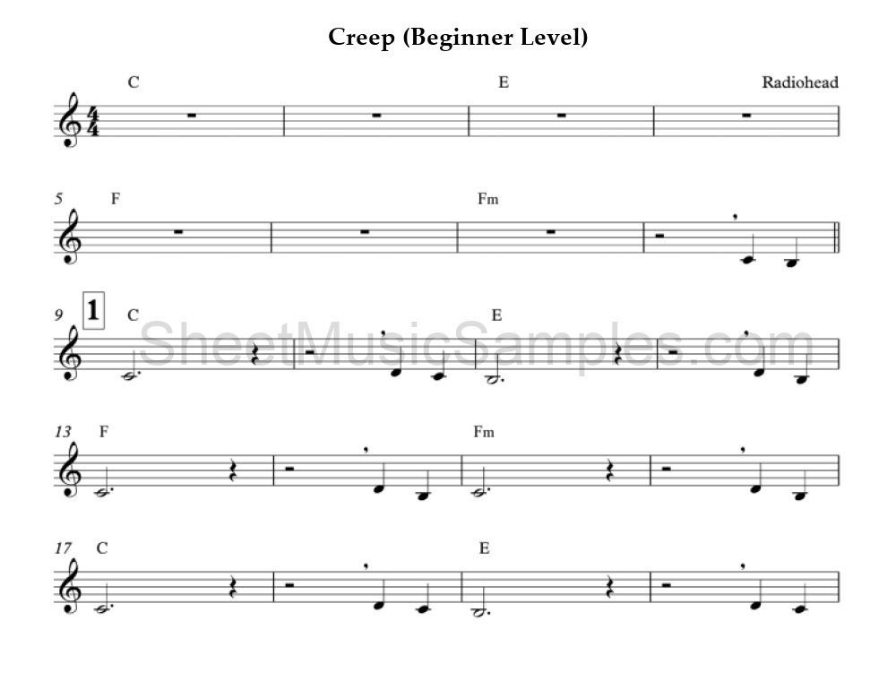 Creep (Beginner Level)