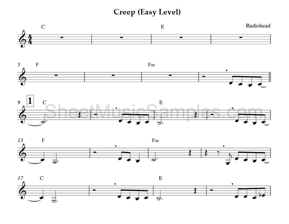 Creep (Easy Level)