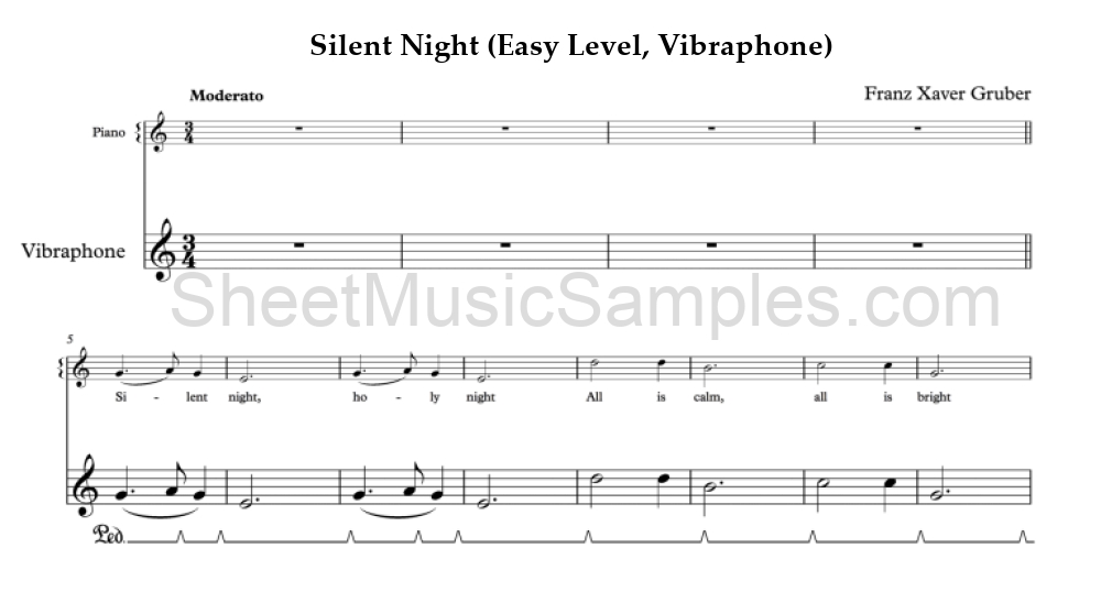 Silent Night (Easy Level, Vibraphone)