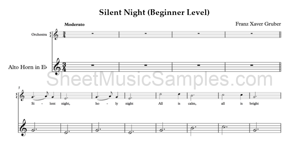 Silent Night (Beginner Level)