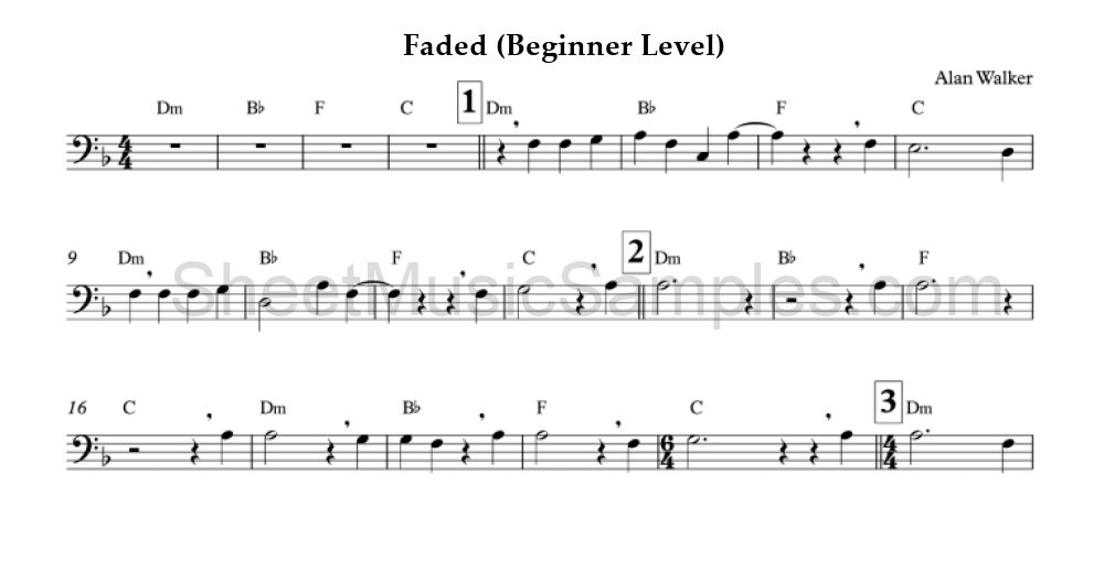 Faded (Beginner Level)