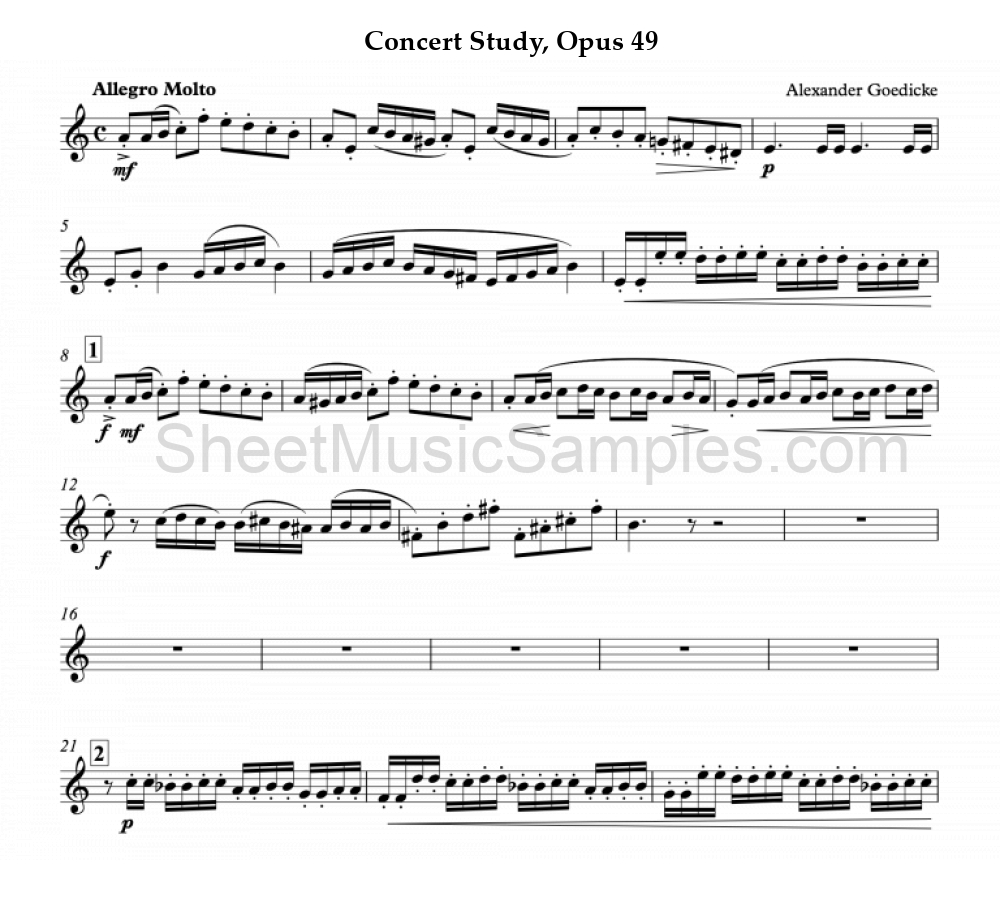 Concert Study, Opus 49