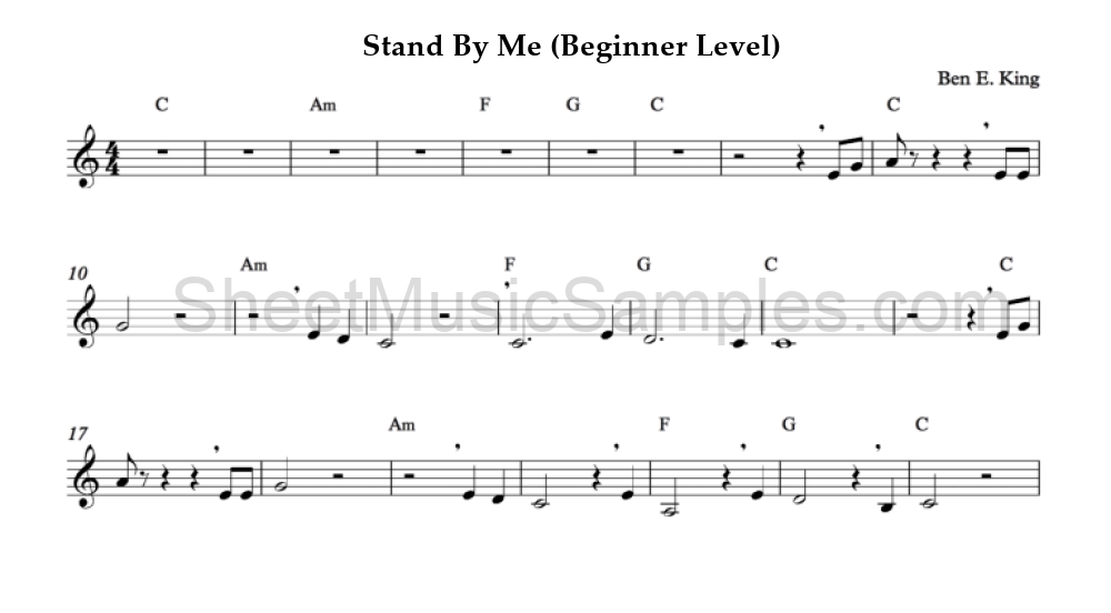 Stand By Me (Beginner Level)