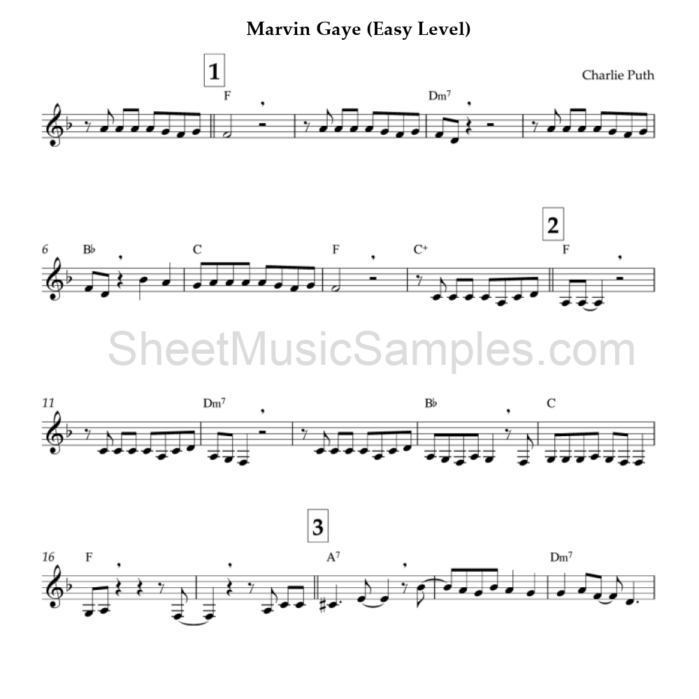 Marvin Gaye (Easy Level)