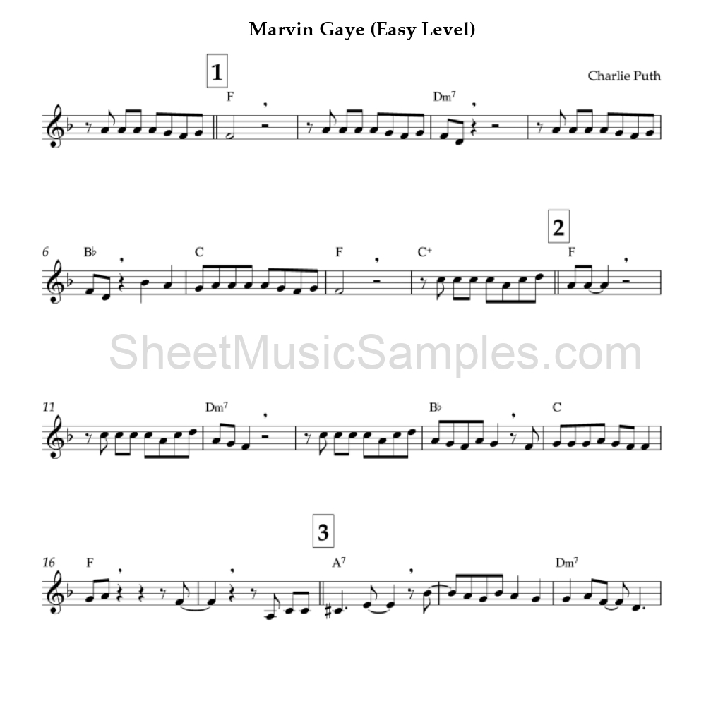 Marvin Gaye (Easy Level)