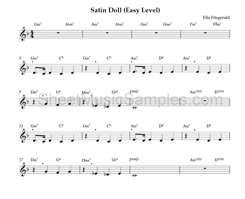 Satin Doll (Easy Level)