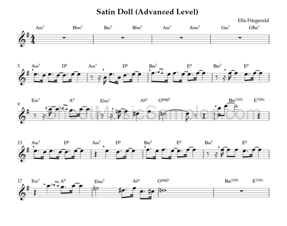 Satin Doll (Advanced Level)