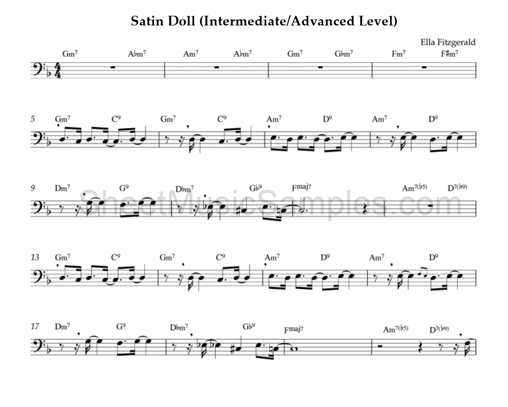 Satin Doll (Intermediate/Advanced Level)