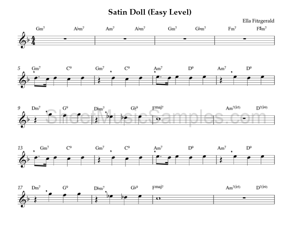 Satin Doll (Easy Level)