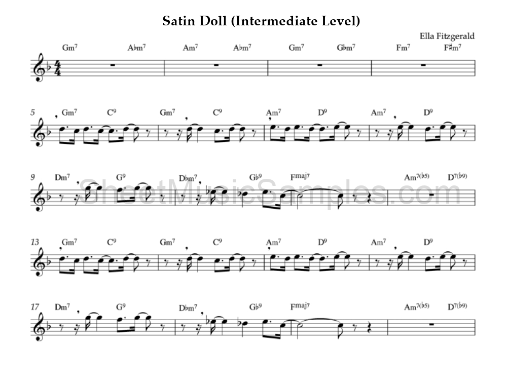 Satin Doll (Intermediate Level)