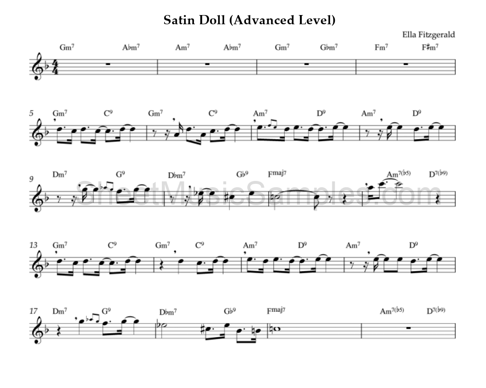 Satin Doll (Advanced Level)