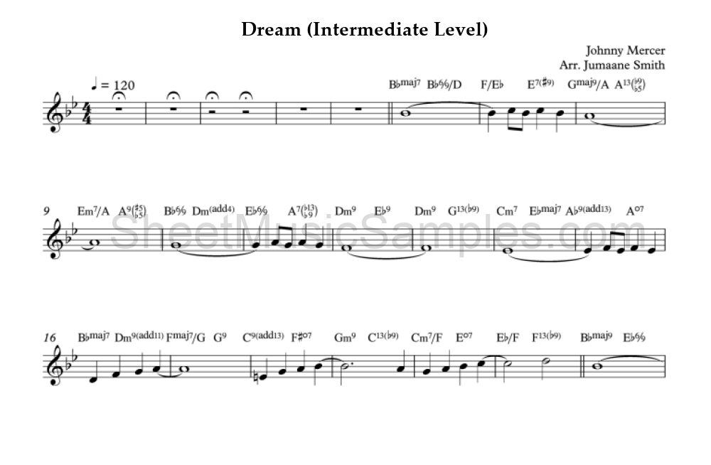 Dream (Intermediate Level)