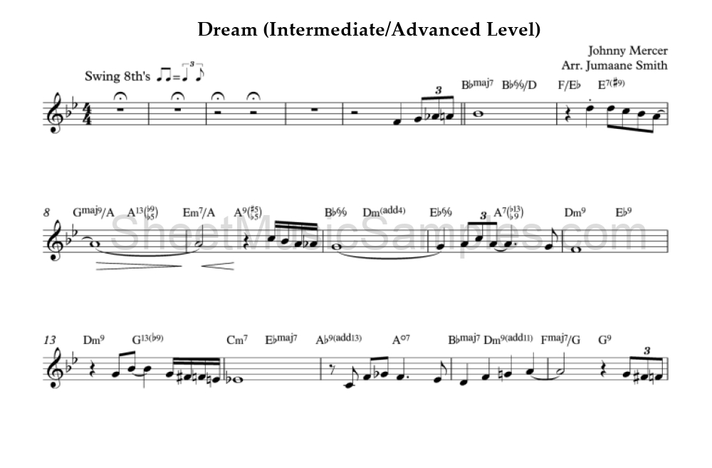 Dream (Intermediate/Advanced Level)