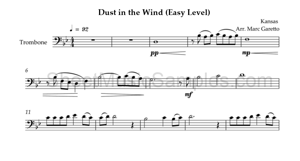 Dust in the Wind (Easy Level)