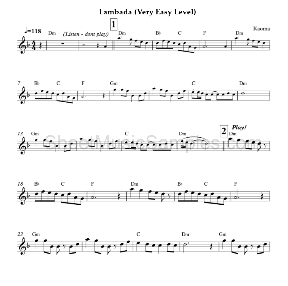 Lambada (Very Easy Level)