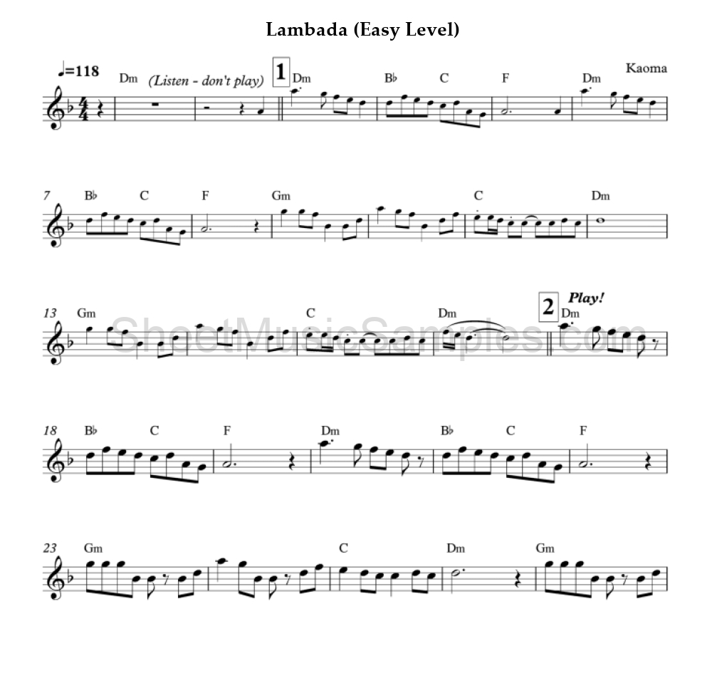 Lambada (Easy Level)