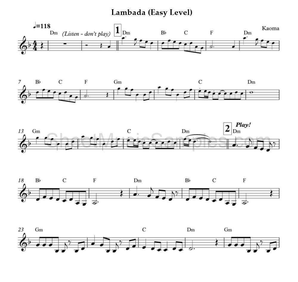 Lambada (Easy Level)