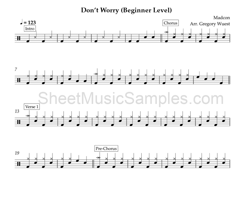 Don’t Worry (Beginner Level)