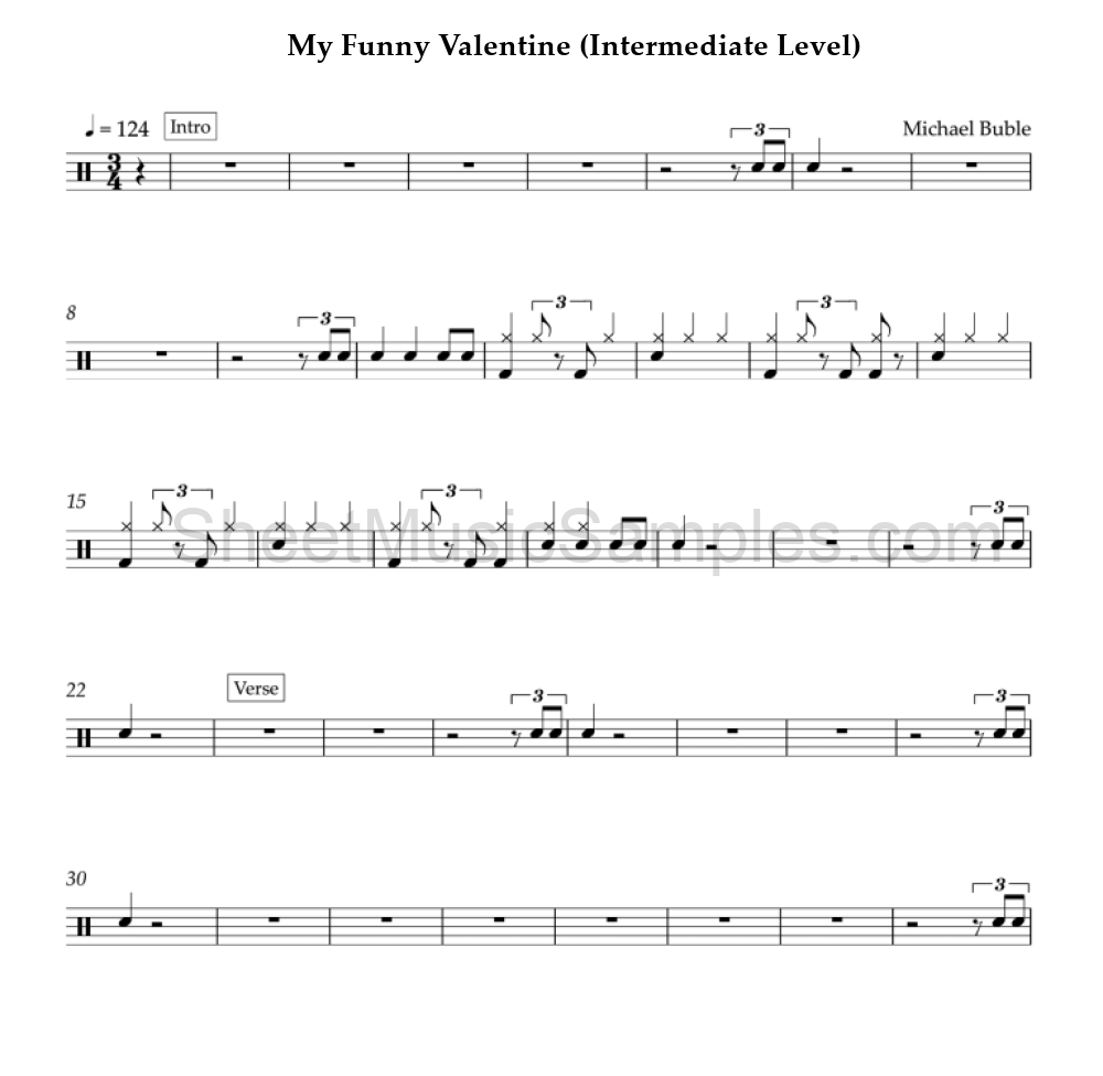 My Funny Valentine (Intermediate Level)