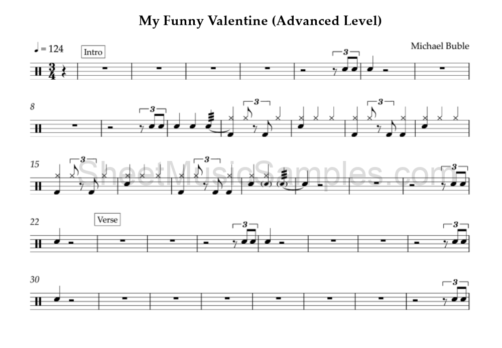 My Funny Valentine (Advanced Level)