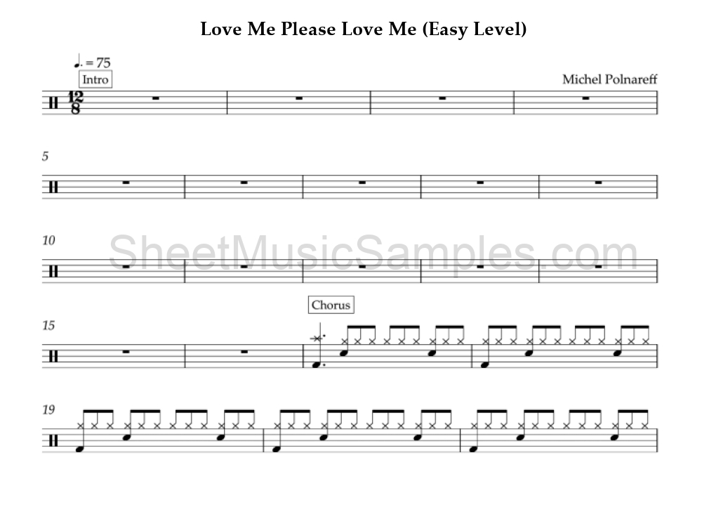 Love Me Please Love Me (Easy Level)