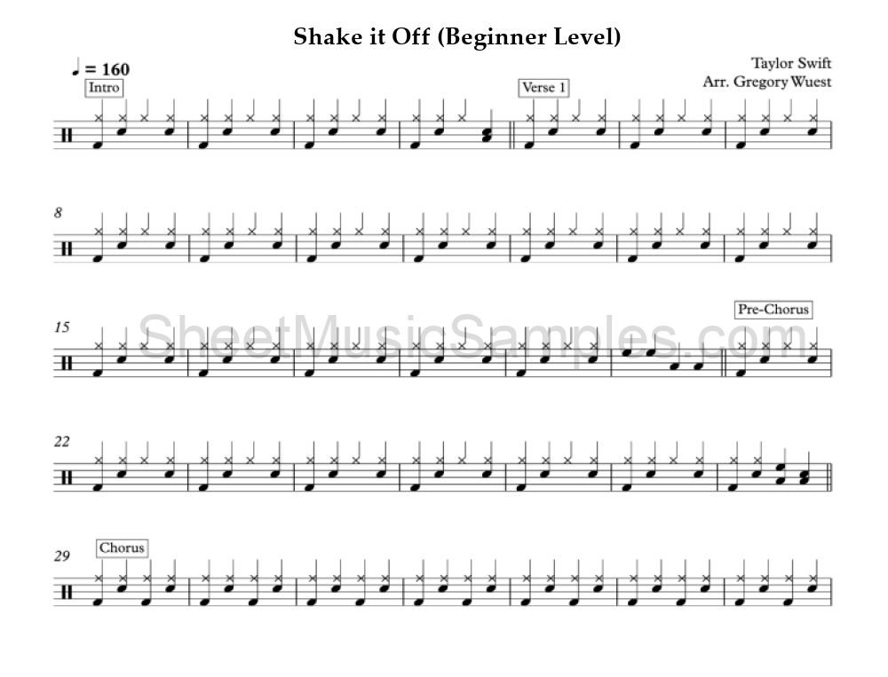 Shake it Off (Beginner Level)