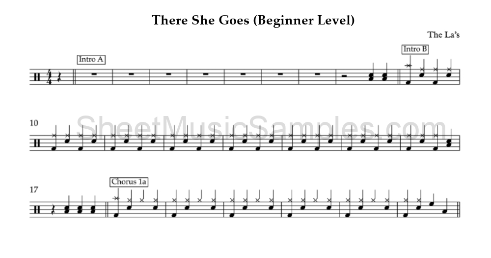 There She Goes (Beginner Level)