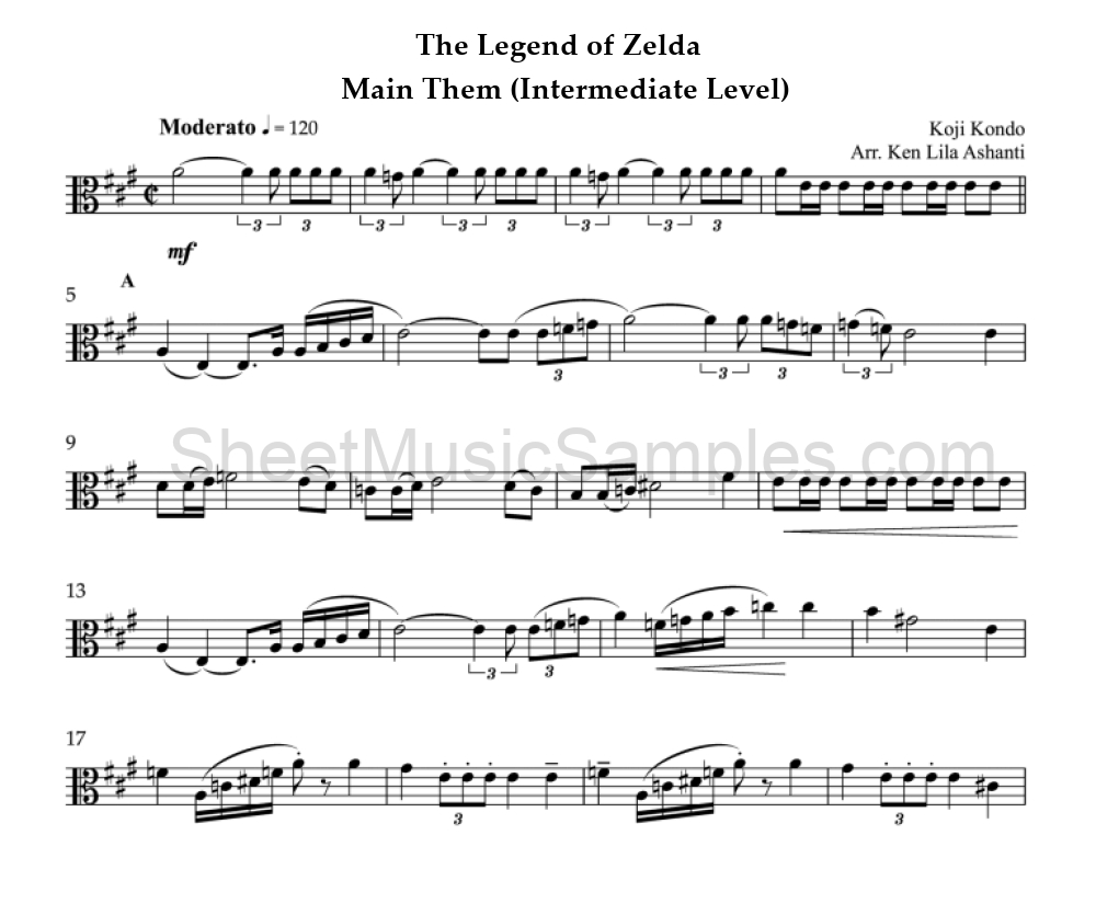 The Legend of Zelda - Main Them (Intermediate Level)