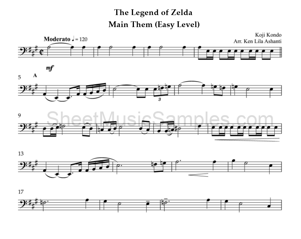 The Legend of Zelda - Main Them (Easy Level)