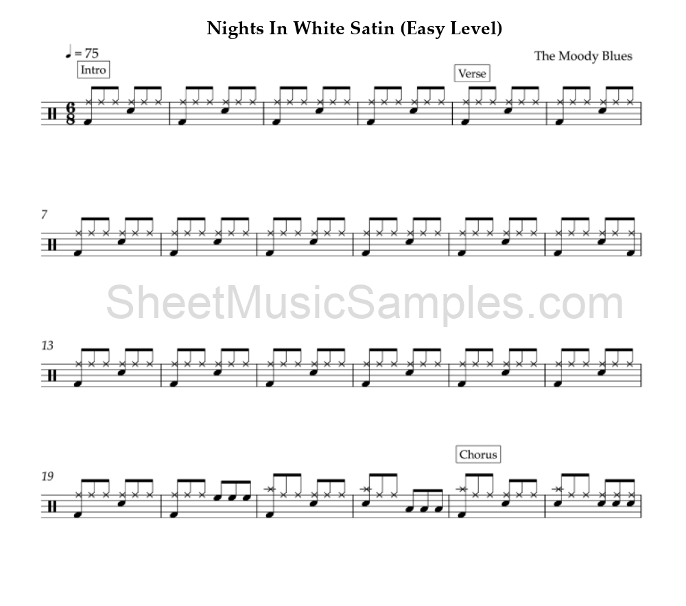 Nights In White Satin (Easy Level)