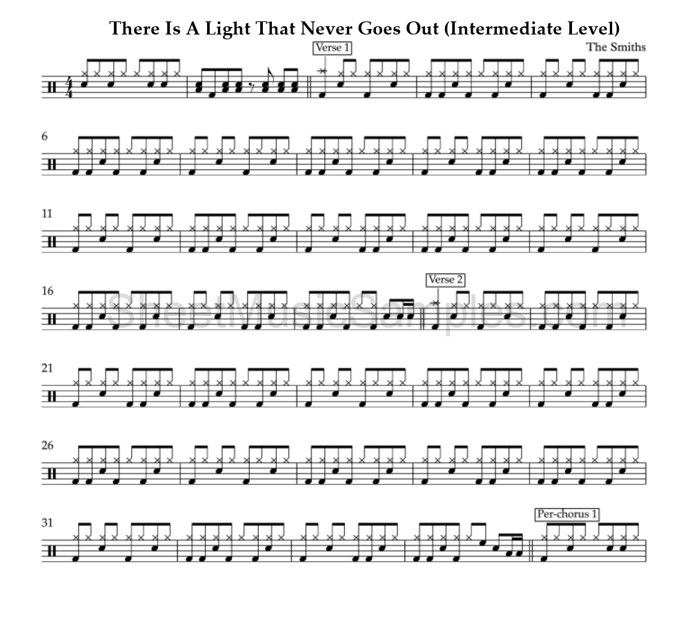 There Is A Light That Never Goes Out (Intermediate Level)